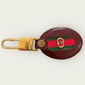 Vintage Gucci Leather Keychain